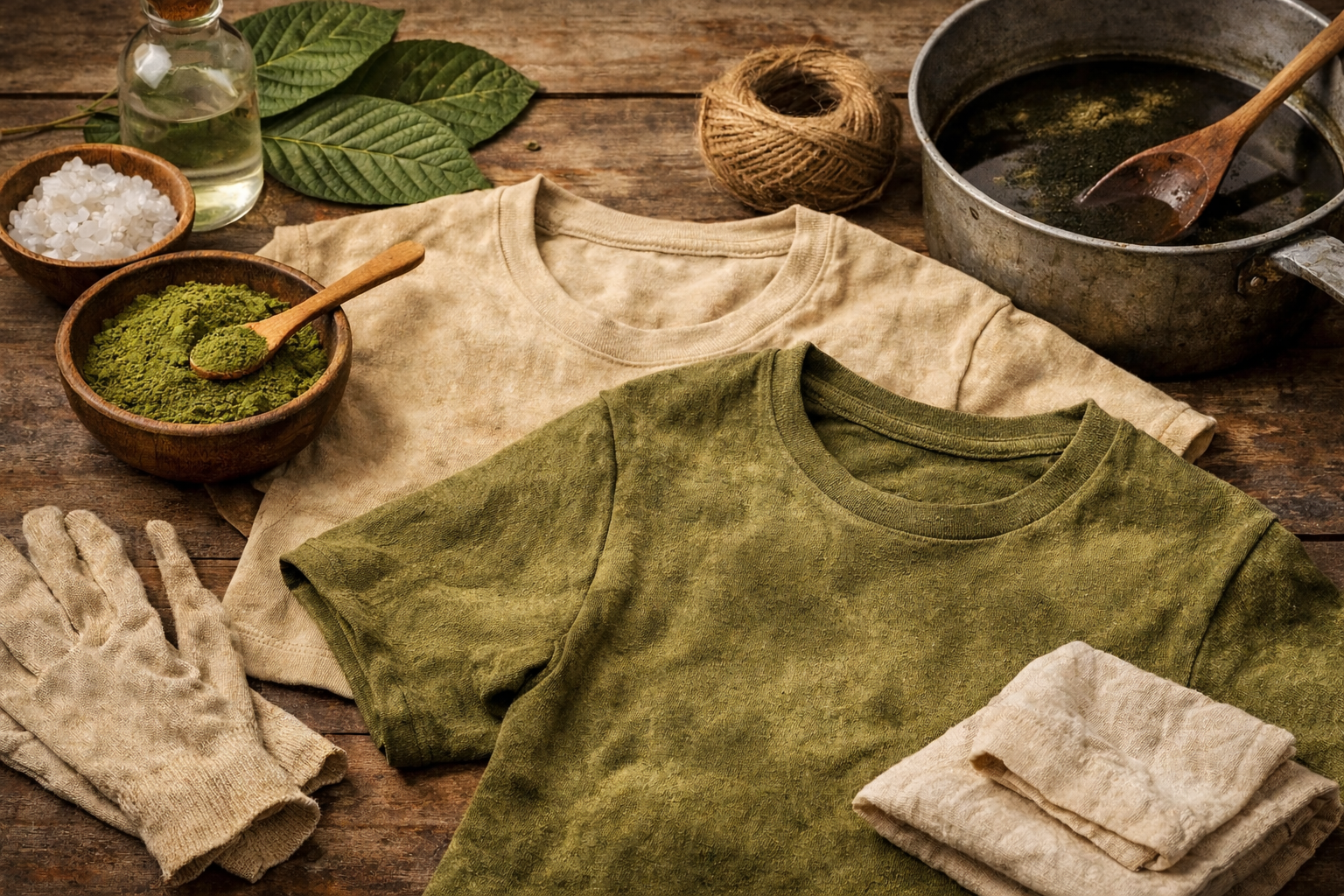T-Shirts mit Kratom färben: Natürliche Farbtöne aus einer ungewöhnlichen Pflanze